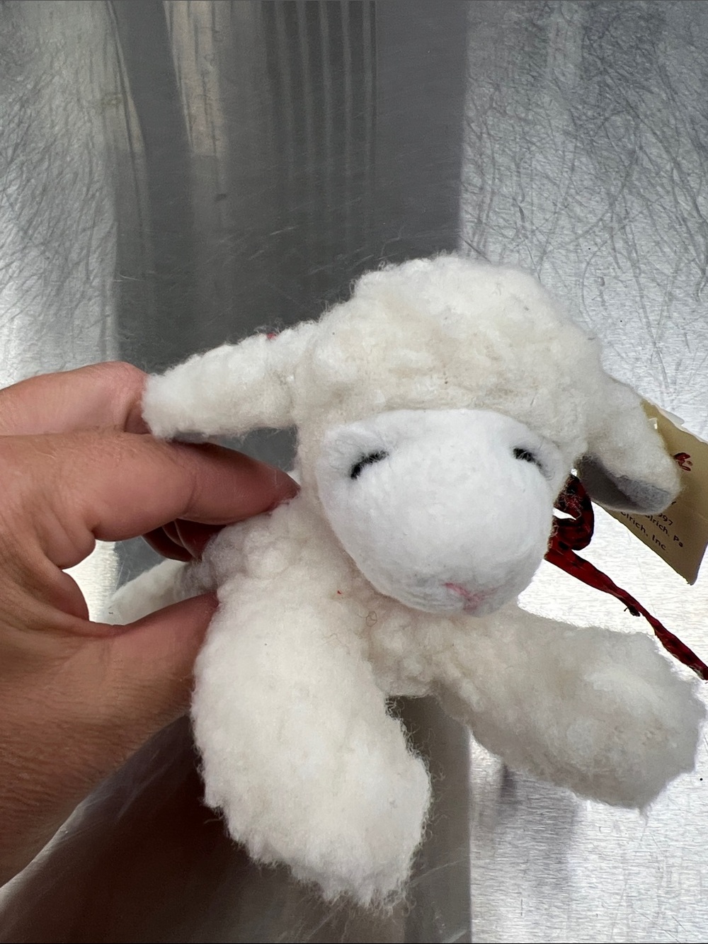 Woolrich White Plush Lamb Small Stuffed Toy